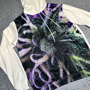 Neon Purple Cannabis Hoodie