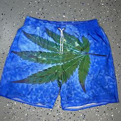 Floating Cannabis Swim Trunks