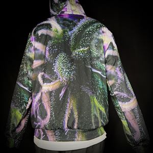 Neon Purple Full Cannabis Hoodie 