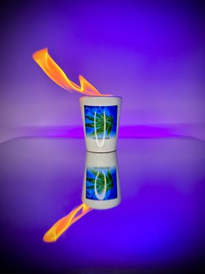 Floating Weed Leaf Close-Up Shot Glass