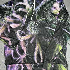 Neon Purple Full Cannabis Hoodie 