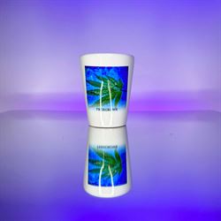 Floating Weed Leaf Close-Up Shot Glass