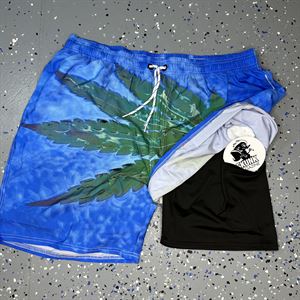 Floating Cannabis Swim Trunks