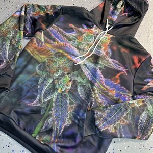 Fierce Fire Full Cannabis Hoodie